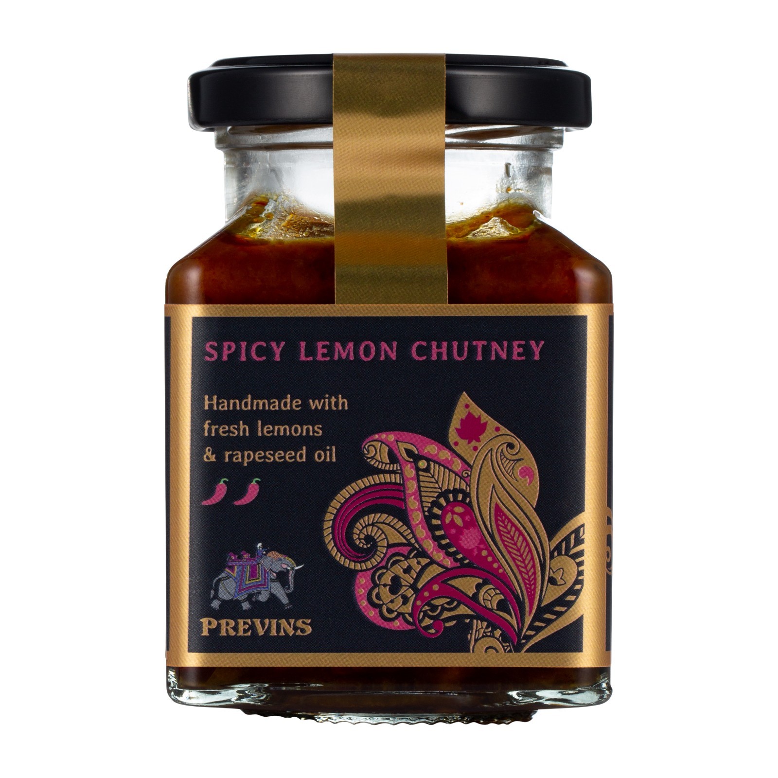 Previns Spicy Lemon Chutney 175g - Pack of 3 Jars