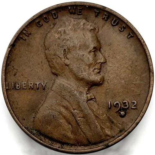 1932-D Lincoln Wheat Penny Cent 1c Very Fine VF+ * Original Surfaces* 1932D #2