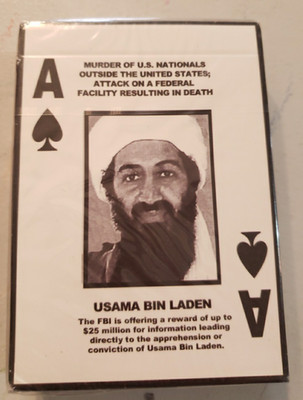 NEW Playing Cards World s Most Wanted Criminals Usama Bin Laden Sealed