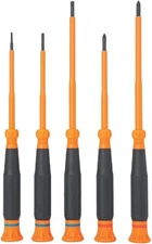 Klein Tools 85615INS Mini Precision Screwdriver Set, 1000V Orange and Black 