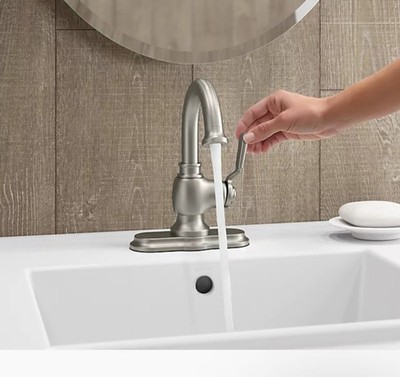  Worth Single Handle Bathroom Faucet/Llave Para Baño Brushed Nickel R76255-4D-BN