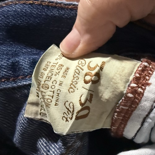 Tommy Bahama Men's Classic Fit Straight Blue Denim Jeans Stretch 5-Pocket - Picture 6 of 6