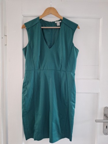 H&M Etuikleid Smaragdgrün 42 eher 40 Siehe Maße Top-Zustand - Bild 1 von 5