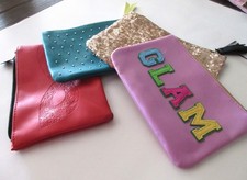 NEW Lot of 4 ipsy New Cosmetic Bags Makeup Bags Different Patterns Travel Bag