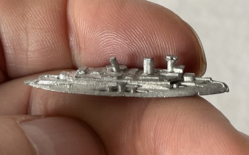 4 Vintage Unpainted Home Cast ? Waterline Lead Toy Small Miniature Ships #F3-527 - Imagen 9 de 12
