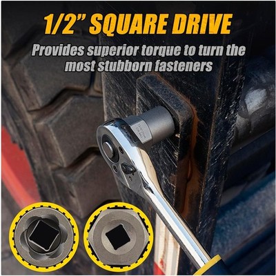 Heavy Duty Bolt Extractor Kit 1/2'' Drive - 9-Piece Set