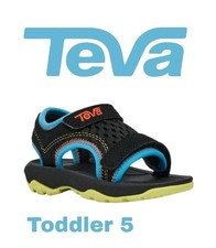 New Teva Toddlers Sz 5 Unisex Psyclone Xlt Sandal Black Blue Chartreuse