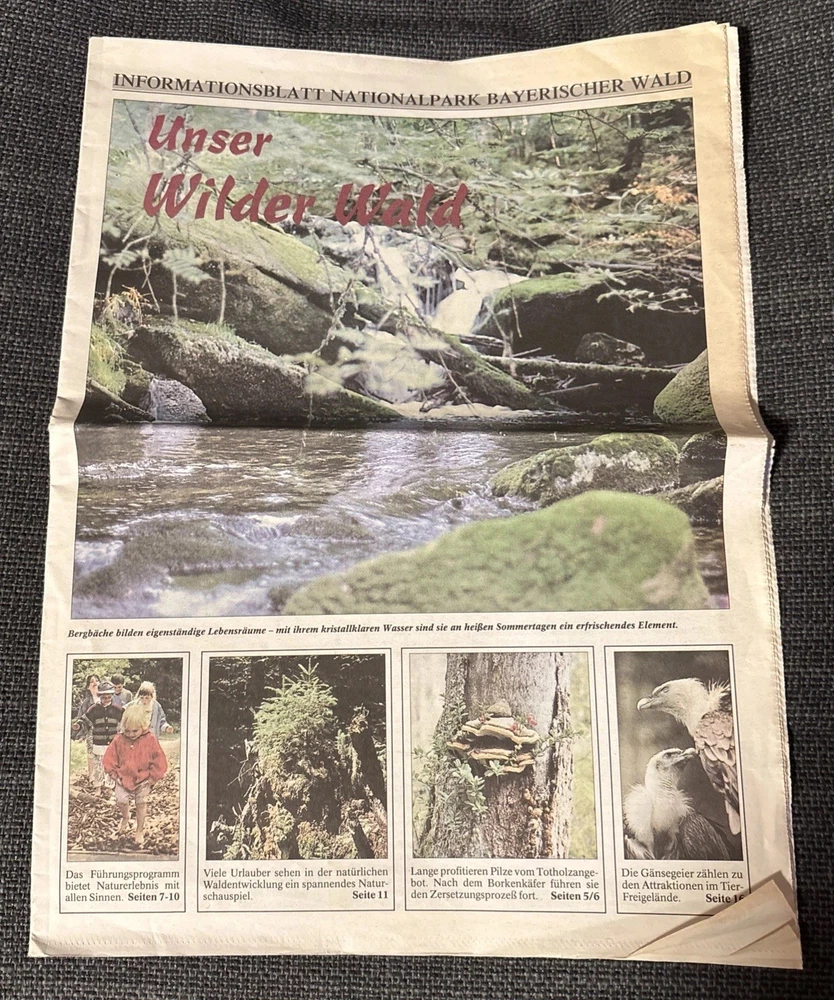 Unser Wilder Wald Juli 1999, Informationsblatt Nationalpark Bayerischer Wald