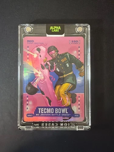 Mod Tecmo Bowl Bo Jackson Battle Arena 180 Power Gum BG17 2026 Foil