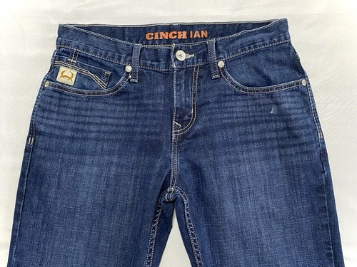 Cinch Jeans Herren 31x32 Blau Denim Slim Bootcut Ian Stretch Country Western - Bild 2 von 9