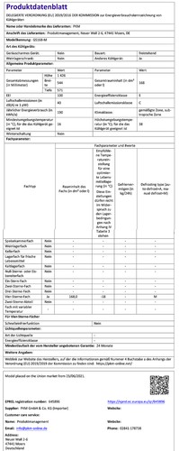PKM Gefrierschrank Eisschrank 168L weiß Tiefkühler 55 cm breit leise - Bild 5 von 6