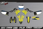 Graphics Kit for Suzuki RMZ 250 2019 2020 2021 2022 2023 2024 Decals Stickers