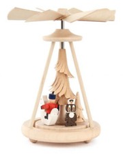 Miniaturowa piramida Christkindlmarkt Figurki bożonarodzeniowe | Piramida ciepłego powietrza