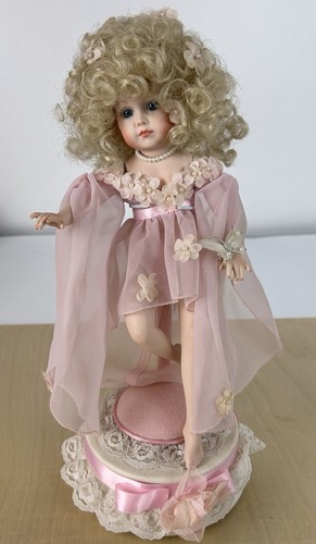Artist Reproduction Bisque Ballerina Music Box Doll - Picture 6 of 15