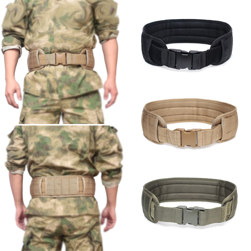 CLANE｜WAIST BELT MILITARY PANTS Durable Tactical Military Molle Belt Girdle Waistband