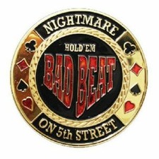 Bad Beat Poker Card Guard Protecteur Main Vendeur US