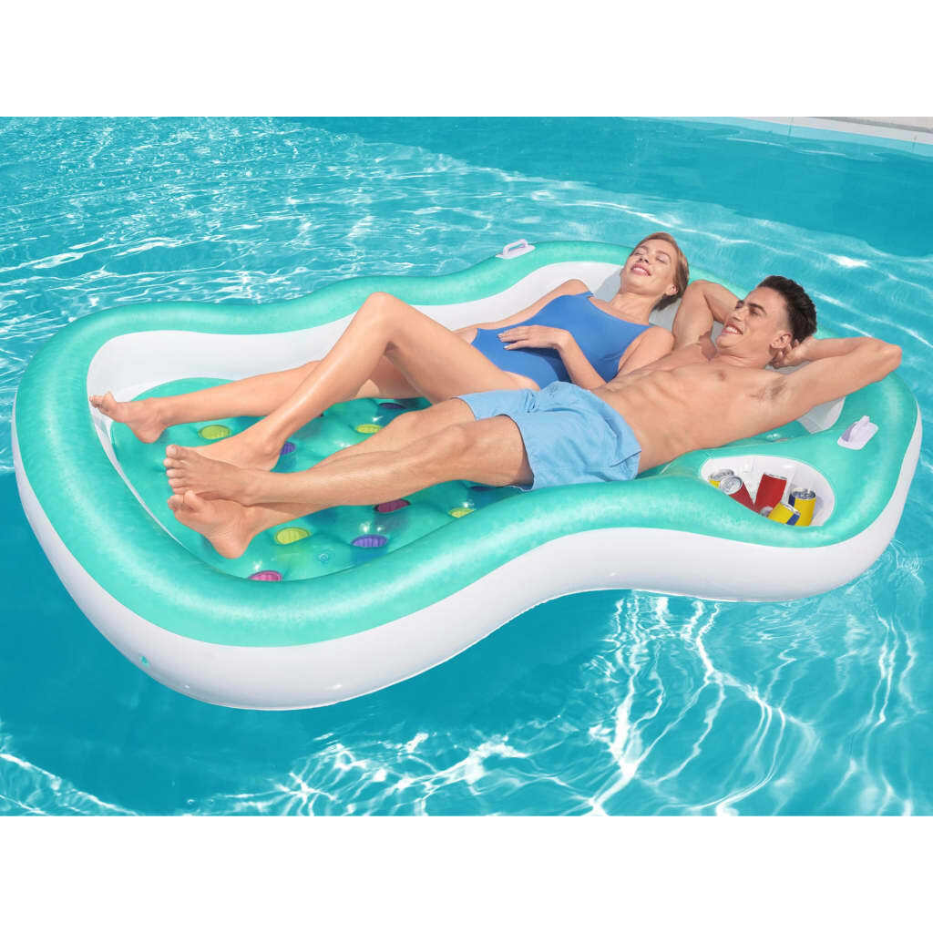 Bestway Colchoneta De Diseño Doble Flotador Piscina Colchón Inflable Hinchable