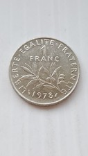1 franc m&uuml;nze republik frankreich 1978 - km#925.1
