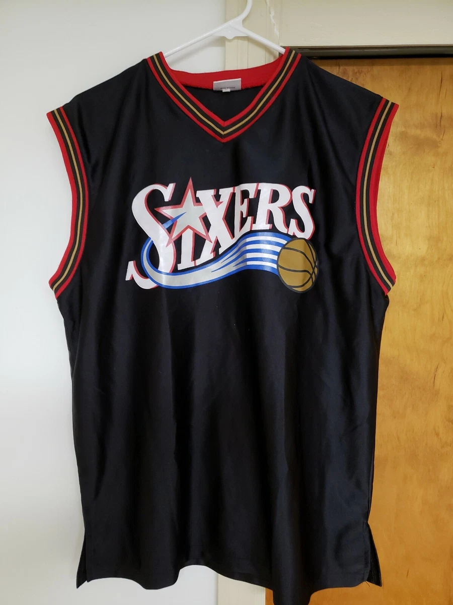 PHILADELPHIA SIXERS VINTAGE 1990'S JERSEY YOUTH XL SGA