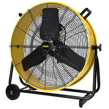 24 inch Enclosed Motor Drum Fan with TEAO Sealed Powerful 1/3HP Motor
