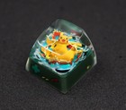 Handmade Pokemon Pikachu Keycaps Artisan Handmade Eevui Resin Pikachu Keycaps