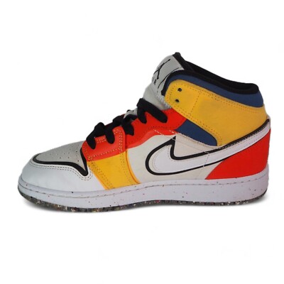 Air Jordan 1 Mid SE GS 'Multi-Color Canvas' DV1316-100 Youth 5