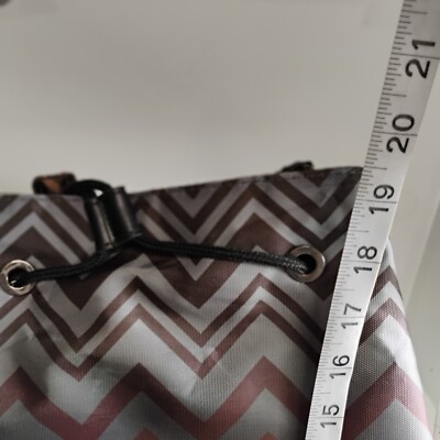 MISSONI PARFUM Round Weekend Travel Backpack Zig Zag Design  display picture 1