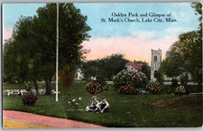 MN Lake City Oaklyn Park St. Mark’s Church Bloom Brothers Co Postcard