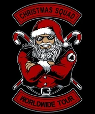 Christmas Santa with AKA Graphic Tee Shirt Holiday Pro Club Shaka Big Tall Small