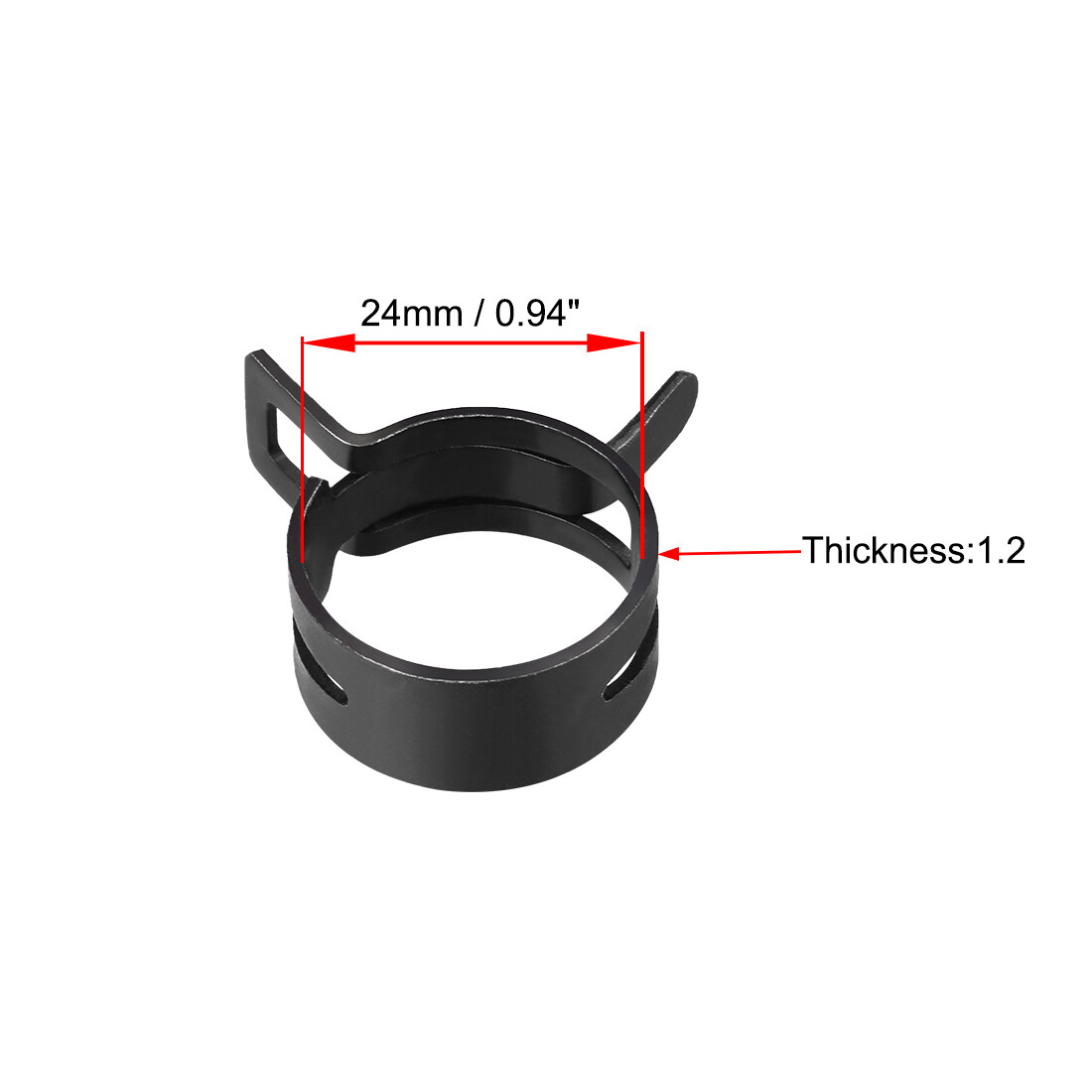 Lot De 10 Pinces à Bande En Acier 11 Mm - Pour Tuyaux, Tubes, Ressorts - Neuf Sous Emballage, Marque Uxcell