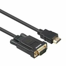 Lot Of 3 Cables BLACK 6ft HDMI to VGA Cable