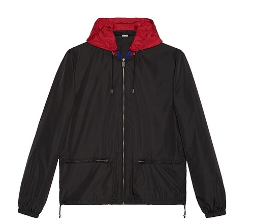 【関税&送料込】Gucci I Feel Gucci Nylon Jacket size L - Gucci Nylon Zip Jacket Windbreaker I Feel Gucci
