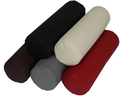 "HANDGEFERTIGT" Nackenrolle Nackenkissen Nackenstütze Dekokissen VISCO Kunstlederbezug