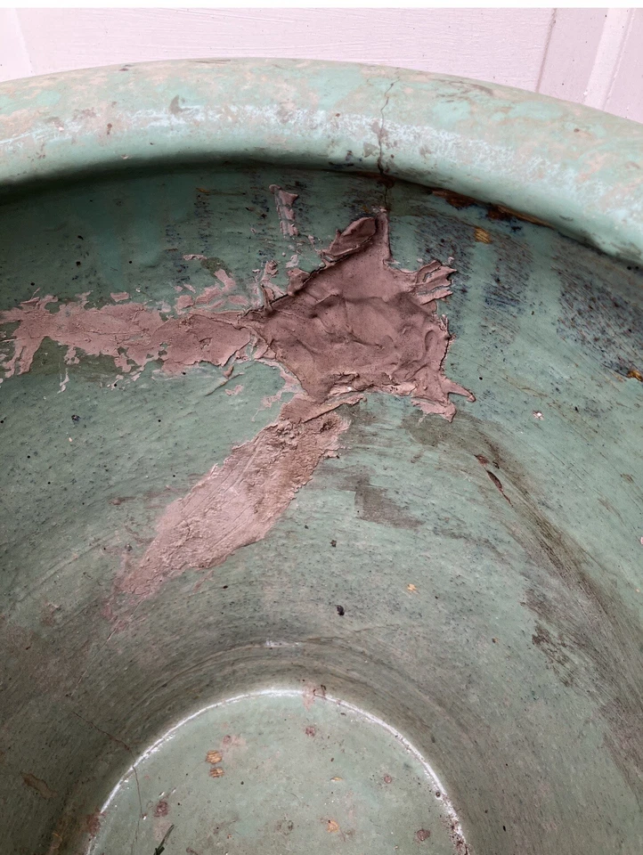 Antigua maceta china grande para huevos dragón Jardiniere 17”x 17” Foto 3 de 4