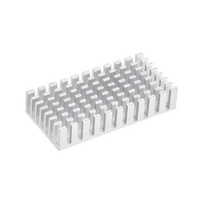 Heatsink Cross Notches for MOS GPU IC Chip 50x25x10mm Silver-