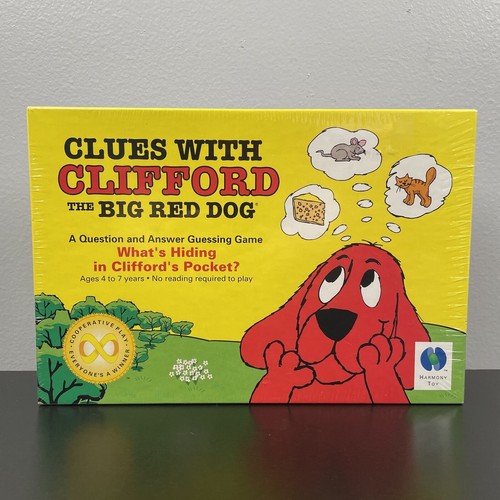 Clues with Clifford The Big Red Dog A Question and Answer Guessing Game 1992 New - Picture 1 of 7