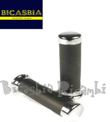 Manopole Borchie Cromate Per Vespa PX 125/150/200 | Gomma Resistente, Design Accattivante - Foto 6