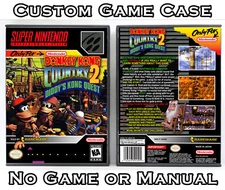 Donkey Kong Country 2: Diddy's Kong Quest Super Nintendo Custom Case *NO GAME*