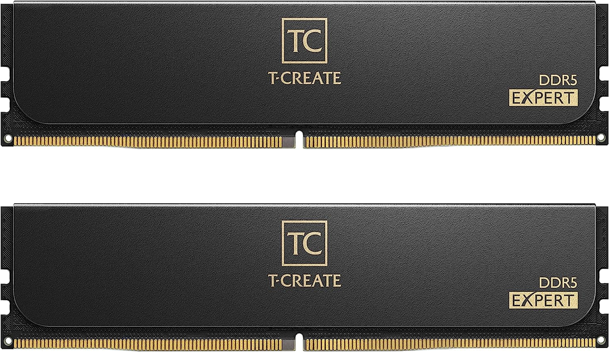 メモリー T-CREATE EXPERT 32GB DDR5 6000MHz EXPERT DDR5 DESKTOP MEMORY BLACK 32GB(2x16GB) 6000MHz CL30 - TEAMGROUP