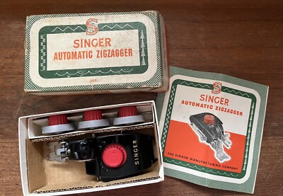 a’one Vintage Singer Automatic Zigzagger #160986 Sewing Zig Zag