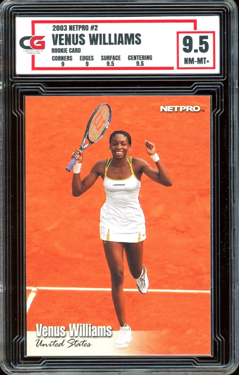 2003 NETPRO ウイリアムズシスターズ ルーキーカード 2003 Netpro #2 RC Rookie ~ Venus Williams ~ GRADED CG 9.5 | eBay
