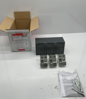 NEW ABB KXT6CUAL3X400K-3PC SET OF FRONT CABLE TERMNALS FCCUAL 3X2