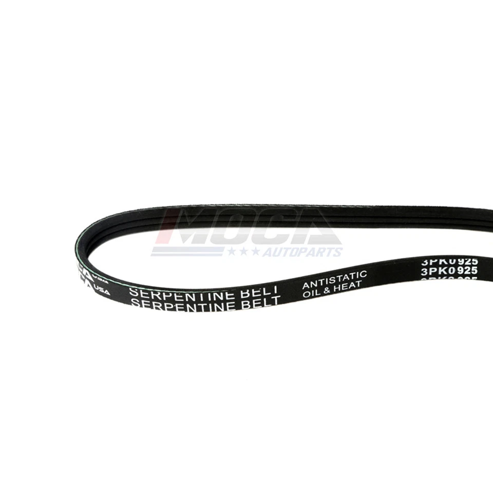 Cinturón Serpentine 3PK925 para 91-01 Nissan 300ZX Infiniti Q45 3,0 L 4,1 L DOHC MOCA Foto 3 de 4