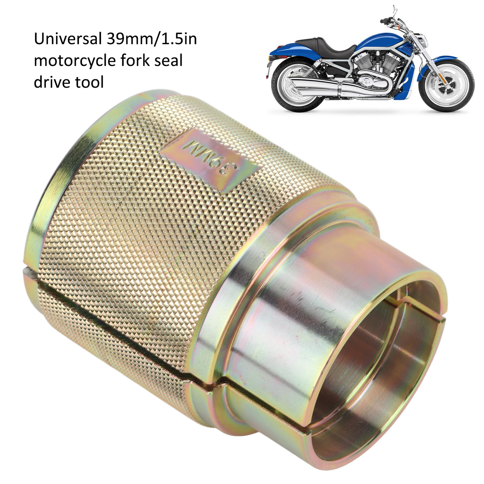 45mm Motorcycle Fork Seal Driver Tool - Split Design Carbon Steel For Inverted & Standard Forks