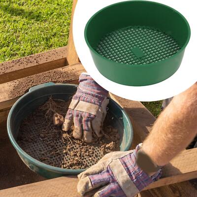 Gartensieb Schmutzsieb Leicht Kunststoff Rund Gartenarbeit Sand Boden Kompost