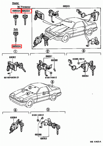 Genuine Celica ST162 ST161 AT160 Corolla CE80 AE86 AE82 AE80 Non Chip Blank Key - Picture 13 of 20