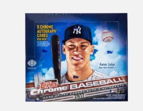 2017 Topps Chrome Baseball HTA Hobby Jumbo Box Sealed Judge RC Year