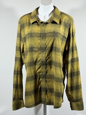 REI Co Op Flannel Shirt Mens XL Plaid Gorpcore Hiking Outdoor Layer