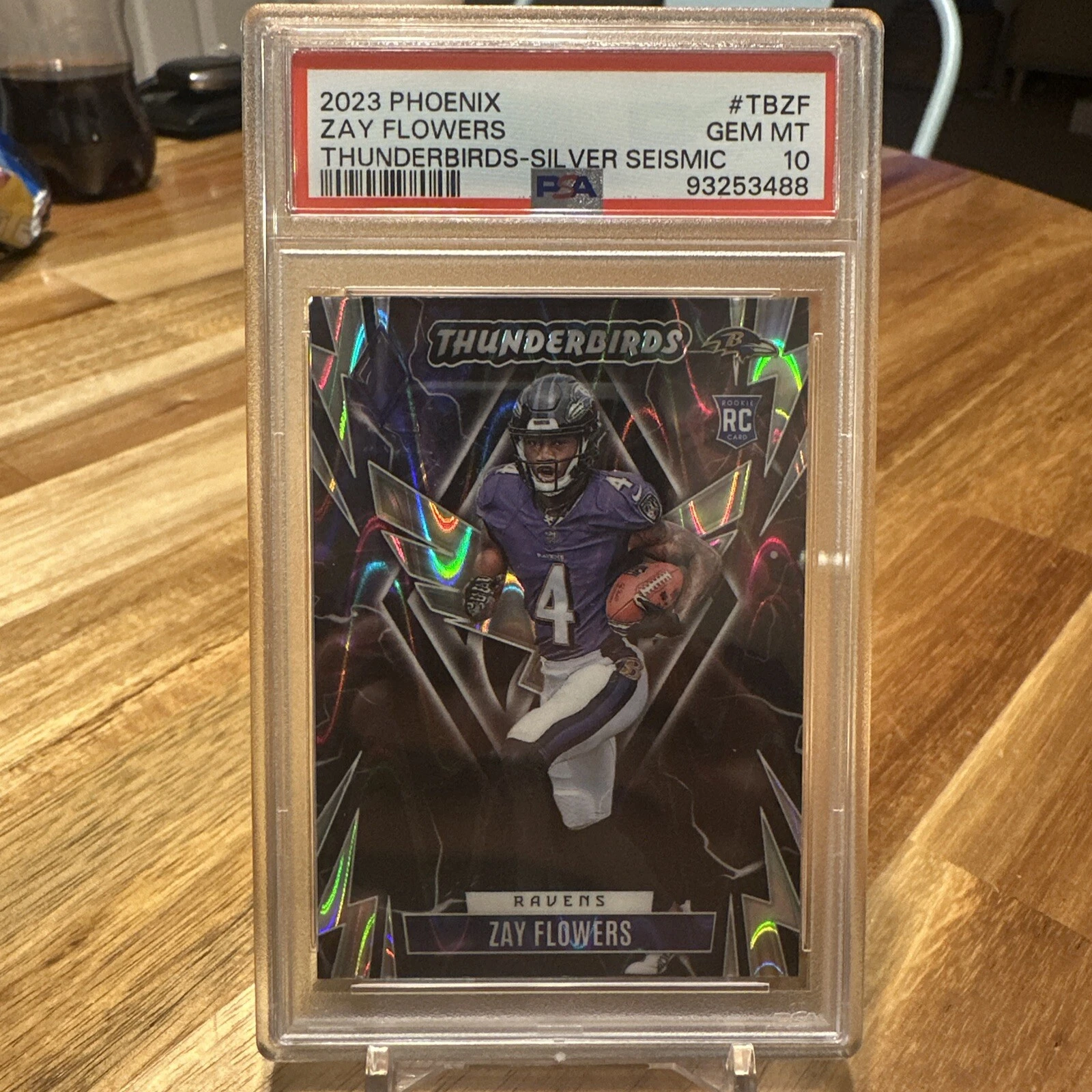 Zay Flowers Panini Phoenix Thunderbirds #TBZF Silver Seismic