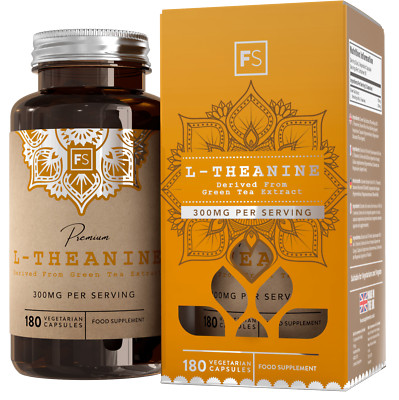L-Theanin Grüntee Extrakt 300mg | 90 Kapseln | Entspannung, Schlaf, Stimmung
